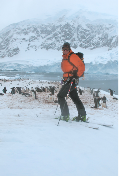 Doug with Gentoo Penguins - Antarctic Peninsula 2010